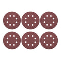 HARFINGTON 25 Pcs 5 Inch Sanding Discs 80 Grit Red Aluminum Oxide 8 Hole - size: 5 Inch(80 Grit)