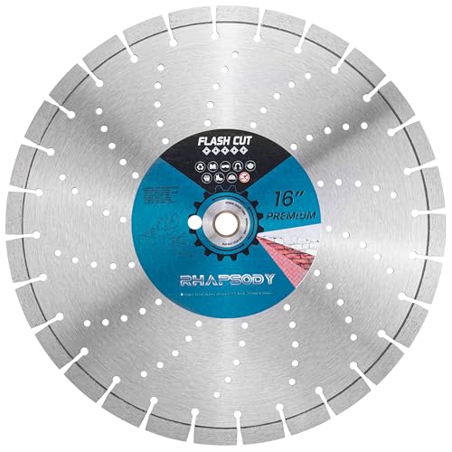 RHAPSODY 16Inch Laser Welded Diamond Saw Blade Segmented General Purpose - size: 16''