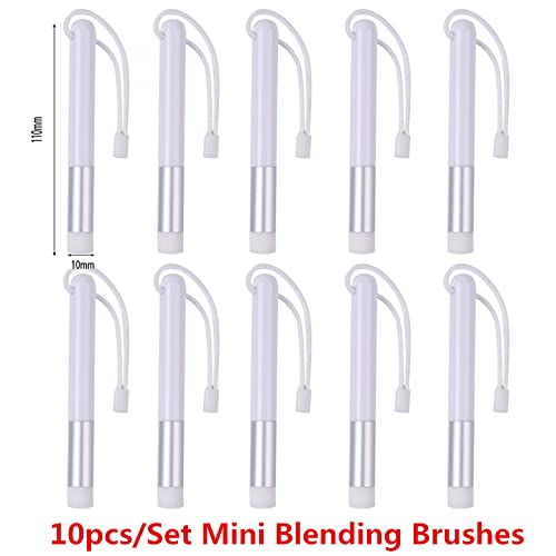 10 Pack Mini Blending Brushes Sets for Card Making Drawing Crafting Ink Paintbruhses Sets for Stamping Scrapbooking Background Card Stencils Die Cuts Card Making Scrapbooking Stamping Crafting Tool - color: 10 Pack Brushes Sliver
