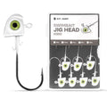 Fish Eye Swimbait Fishing Jig Heads for Bass Fresh&Saltwater - color: White-10Pack, size: 1/4oz