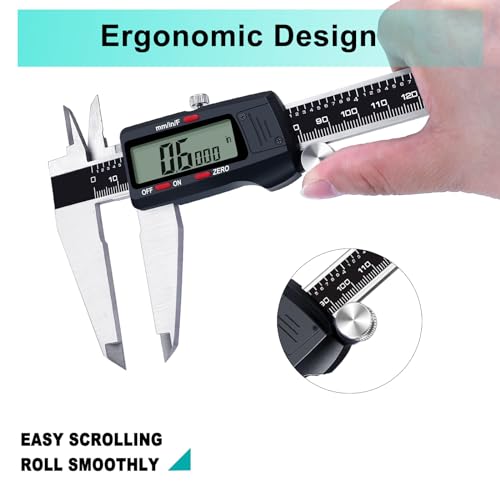 Kynup 12 Inch Caliper, Micrometer Digital Caliper Measuring Tool - color: Black, size: 12 inch