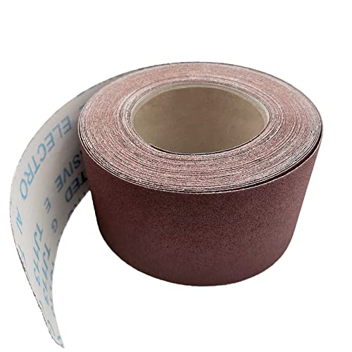 180 Grit Sandpaper Roll, 3 Inch x 49 Feet Emery Cloth Roll Aluminum Oxide Abrasive Paper Roll Continuous Sandpaper for Metalworking, Woodworker, Furniture Repair, Sanding Automotive Plumbing - size: 180 Grit
