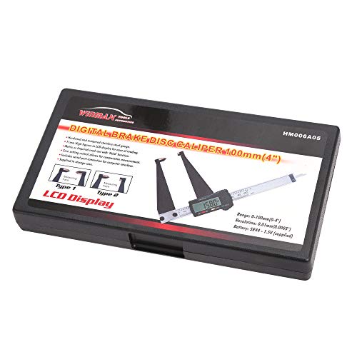 WINTOOLS 100MM/4" Digital Brake Disc & Drum Caliper Gauge