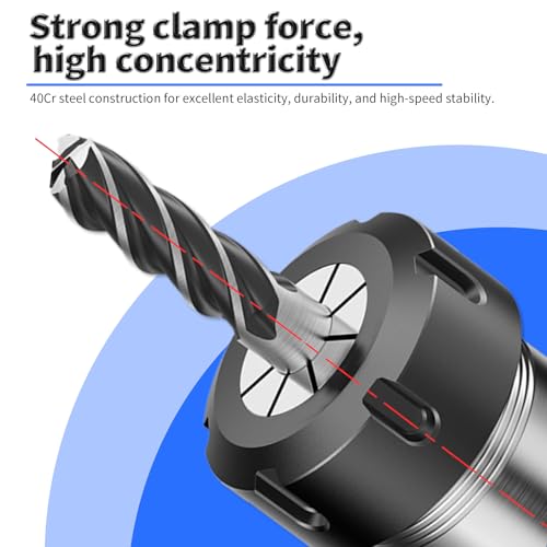 ER25-6mm Spring Collet, 1mm Elastic Shrinkage
