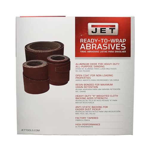 JET 22" Ready-to-Wrap Sandpaper, 80 Grit (60-2080) - style: 80 Grit