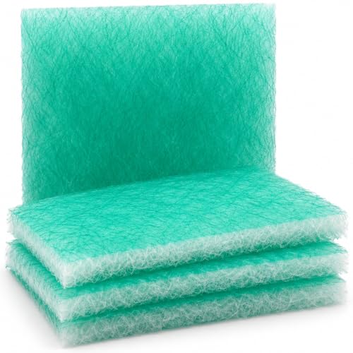 Paint Booth Exhaust Fiberglass Filter Pads (20" x 20" (100/case)), High Paint Capture Efficiency - size: 20" x 20" (100/case)