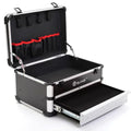 E ELIAUK Tool Box Tool Organizer Storage Cabinet Carry Case Tool box with DrawersSilver - color: Silver