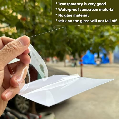 Large Car Windshield Sticker, Windshield Applicator, Clear Window Cling for Car - size: 10 pieces / 11.8 x 15.7 inches
