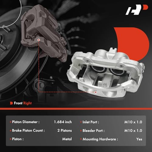 A-Premium Front Right Passenger Disc Brake Caliper with Bracket