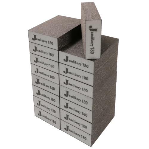 180 Grit Sanding Block, Jamiikury Fine Sanding Sponge, 16pcs - size: 180 Grit