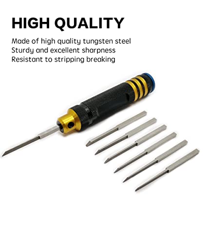 Model Scriber Chisel 7 Blades (0.1/0.2/0.4/0.6/0.8/1.0/2.0mm)