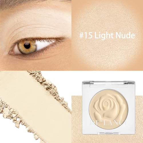 DE'LANCI Matte Nude Eyeshadow, Single Natural Nude High Pigment Eyeshadow Palette, Waterproof Neutral Warm Eye Shadow with Applicator, Easy Use for Women Daily, Festival Makeup#15 - color: color 15