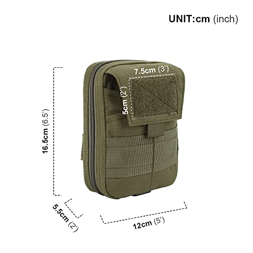 EXCELLENT ELITE SPANKER Molle Admin Pouch Military Utility Tool Pouch - color: Ranger Green