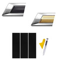 Bowtie Emblem Vinyl Front Grill Wrap Decals for Chevy（3PCS,Black） - color: Matte Black 3