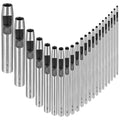 22Pcs Leather Hole Punch Tool 0.5-12mm Circle Hole Punch