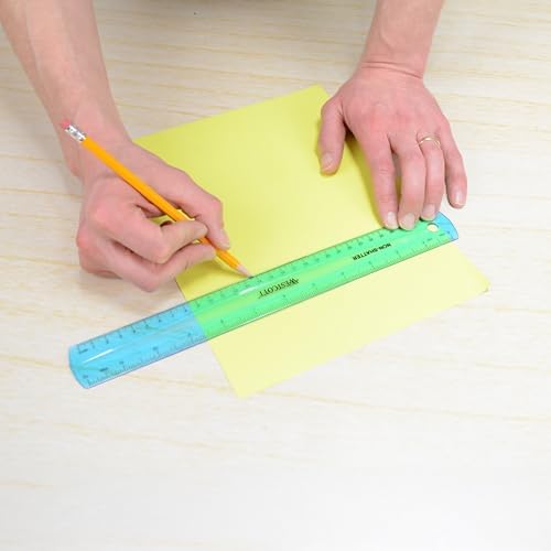 Westcott Shatterproof Ruler, 12-Inch, Blue, 16010 - color: Blue
