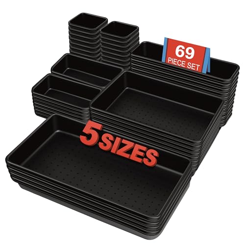 C&T 69-Pieces Tool Box Organizer Tray Divider Set, Tool Drawer Tray Divider