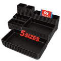 C&T 69-Pieces Tool Box Organizer Tray Divider Set, Tool Drawer Tray Divider