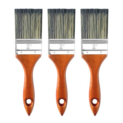 Great Andrew Paint Brushes 2 Inch, Wood Handle, 3 Pack - size: 3 PCS, 2-Inch