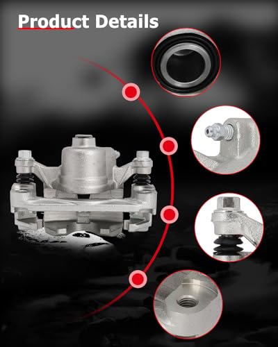 cciyu Rear Right Disc Brake Caliper Assembly w/Bracket 18B4645 - size: Rear Right[18B4645 ]