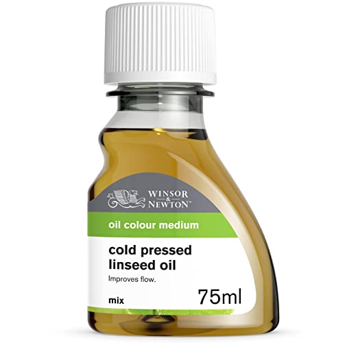 Winsor & Newton Cold Pressed Linseed Oil, 75ml (2.5oz) Bottle - color: Cold Pressed Linseed Oil, style: 2.5-oz Bottle