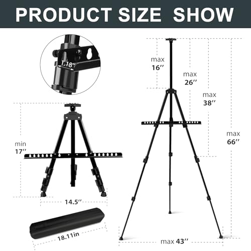 AROIC 8 Pack Painting Display Easel Stand Portable Adjustable - style: 8P