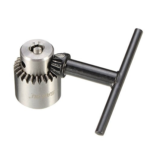Yakamoz 0.3mm - 4mm Adjustable Micro Mini Electric Hand Drill Aluminum Portable Handheld Drill for DIY PCB with 5A DC5V-12V Power Supply Control | 10pcs Micro Drill Bits Included