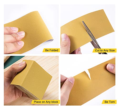 S SATC 240 Grit PSA Longboard Sandpaper 20 Yard Long Continuous Roll, 2-3/4" Wide Self Adhesive Stickyback Sanding Sheets for Automotive, Hand Sanding Blocks,Woodworking, Metal, Plastic - size: 240 Grit Zirconia Alumina