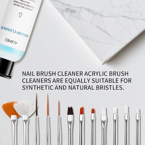 Acrylic Nail Brush Cleaner 2.5FL.OZ 75ML Acrylic Brush Cleaner Liquid Acrylic Nail Brushes Nail Art Tools for Salon Home Use Acrylic Paint Brush Cleaner-75ml - color: 75ml
