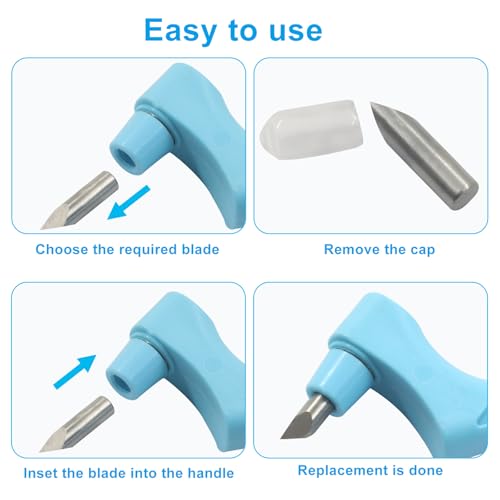 Blue Craft Cutting Tools Pen, Stainless Steel - color: Blue