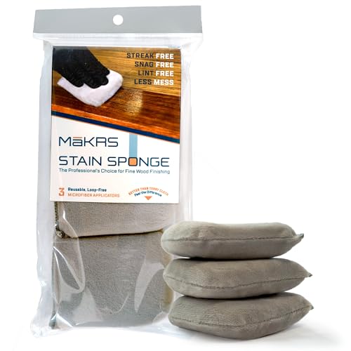 MāKRS Stain Sponge, Wood Finish Applicators, 3-Pack - size: Pack of 3