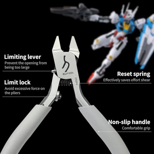 RUITOOL Model Nipper, Single Blade Sprue Cutter for Plastic Model Kits