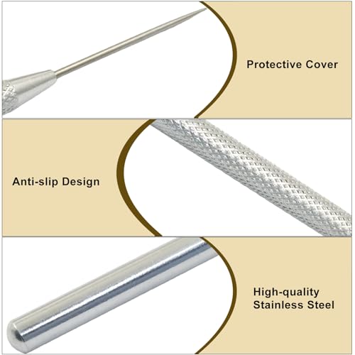 Aoserge Pottery Needle Tool, 12 PCS, Stainless Steel Clay Sculpting