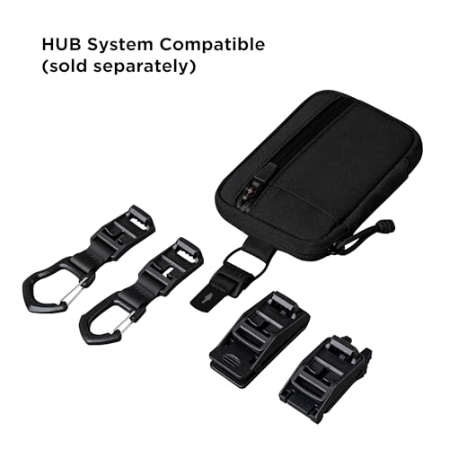 ALPAKA HUB Pouch Pro EDC Tool Pouch Black Axogrid 300D - color: Black Slim-Axogrid 300D