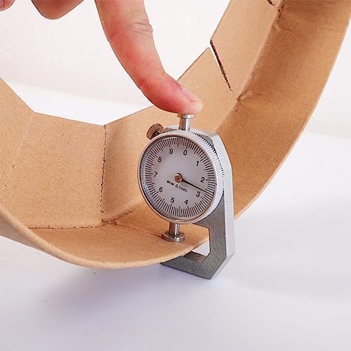 Utoolmart Dial Thickness Gauge, Flat Head Thickness, 0-10mm Tester Dial Measuring Tool for Paper Leather Cloth Paper, Film, Wire 1 Pcs - size: C-02 0-10mm