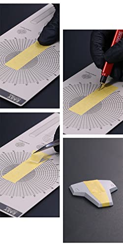 DSPIAE Masking Tape Cutting Mat Double Sided Design Model Building Tools Cutting Plate - Polygonal