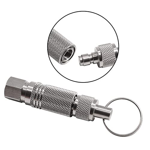 Paintball PCP 1/8 NPT Female Thread Stainless Steel Coupler HPA CO2 Air Tank Refill Connector Quick Disconnect Quick Release Adapter Fitting