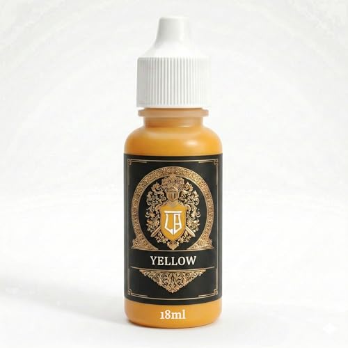 Ludus Bellum Miniature Paint Yellow Color 18ml Precision Dropper Bottle - color: Yellow
