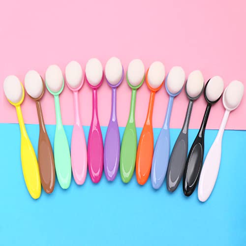 Yoseng 12 pcs Ink Blending Brushes for Card Making,0.86 Inches Brush Heads - color: 12 Color