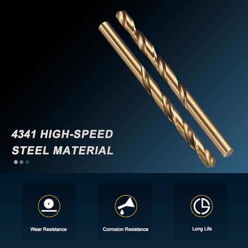 PATIKIL Letter I Drill Bit 4341 High-Speed Steel for Thin Metal 2 Pack - size: I