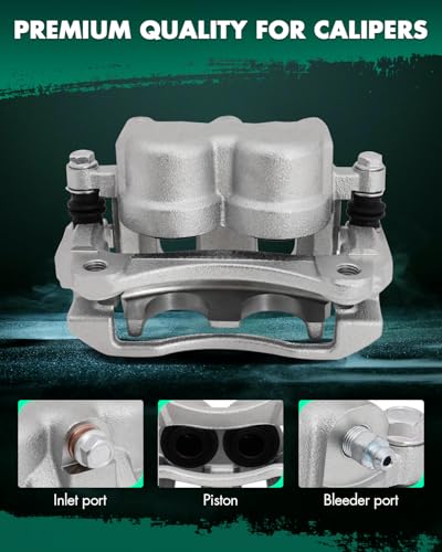 SCITOO 18B4950 Front Left Disc Brake Caliper With Bracket Silver - size: Front Driver[18B4950]Silver