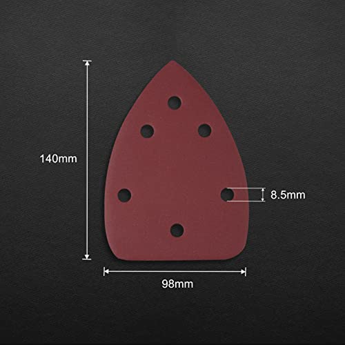 30 Pcs Mouse Sander Sandpaper 400 Grit 6 Hole Mouse Sander Pads Hook and Loop Sanding Disc - style: 400 Grit