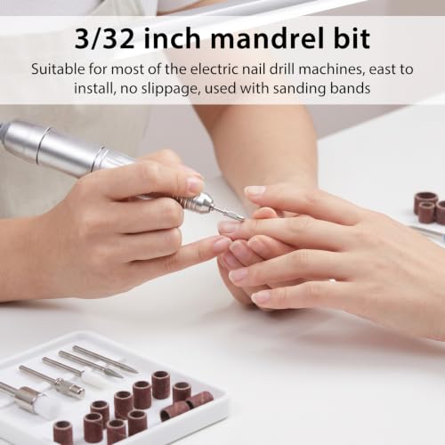 24pcs Mandrel Nail Drill Bit for Nail Sanding and Polishing