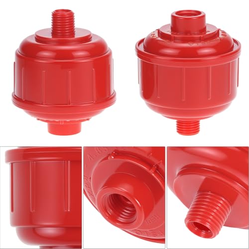 QWORK 10 Pack Disposable Mini Air Water Trap Filters, 1/4" Threads, Spray Gun Filters, Removes Moisture for Paint Sprayers and Air Tools