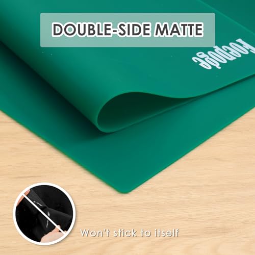 31.5" x 23.6" Extra Large Silicone Mat for Resin Casting, Crafts and Epoxy - color: Drak Green