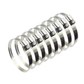 4 Inch Adjustable 304 Stainless Steel Duct Clamps Hose Clamp (8Pcs) - size: 4" -8Pcs