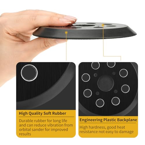 Orbital Sander Pad Replacement for Milwaukee, 2 Pack - style: Plastic Pad 2 PACK