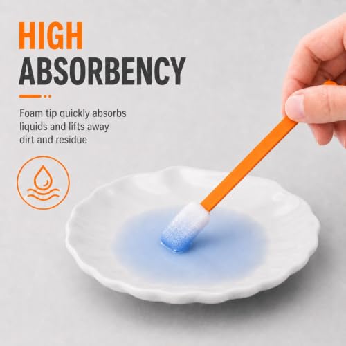 CARGEN 30PCS 5.09" Foam Cleaning Swabs for Printers Crafts Car Cleaning - size: 30PCS
