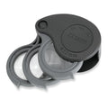 Carson TriView 5x/10x/15x Folding Loupe Magnifier with Built-in Case, 3-in-1 Portable Loupe Magnifying Glass - Adjustable Magnification, Great for Jewelry (TV-15)