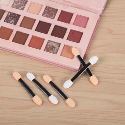 100 Pcs Eye Shadow Applicator Sticks, 2.56 Inch Dual Sides Disposable Eyeshadow Applicator for Eye Makeup, Women